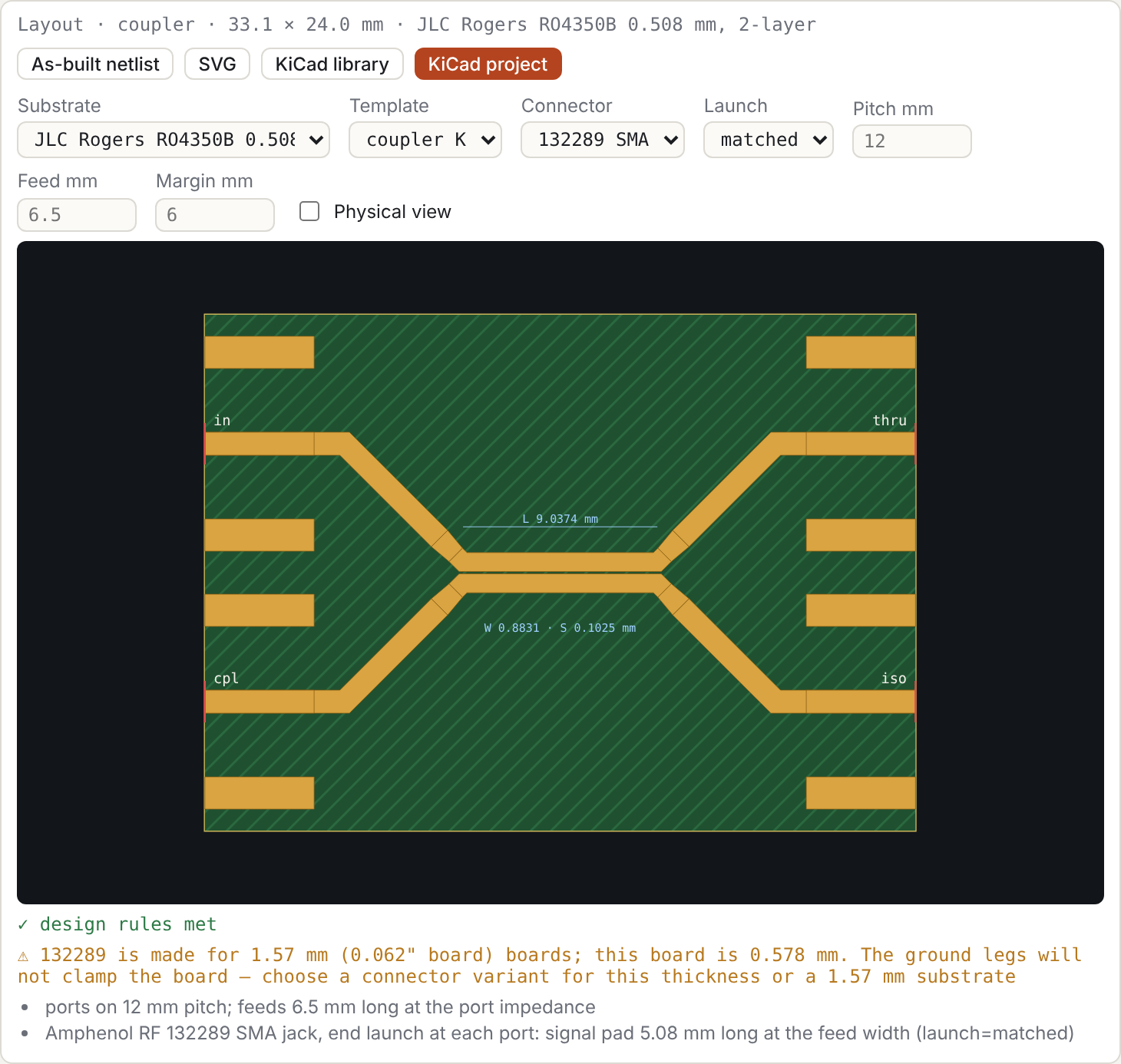 Layout preview
